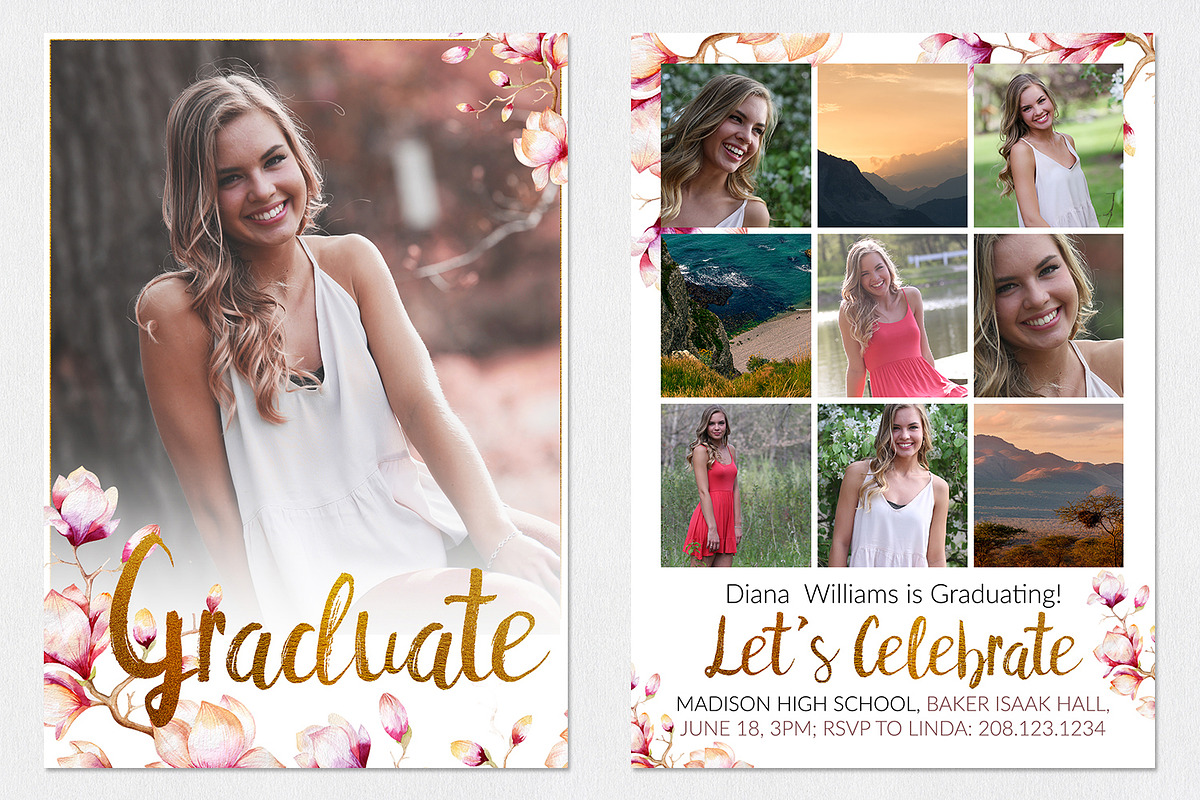 Graduation Template | Magnolia, a Card Template by Sleeklens (Photo 5 of 5)