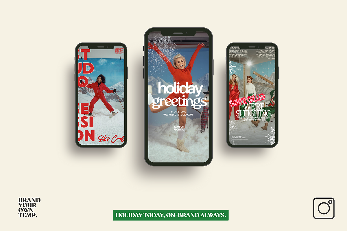 XMAS STUDIO Canva Template, a Social Media Template by BYOTstudios (Photo 7 of 12)