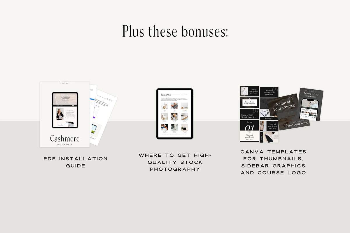 Kajabi Course Template for Courses, a Landing Page Template by Pixel & Flow (Photo 7 of 10)