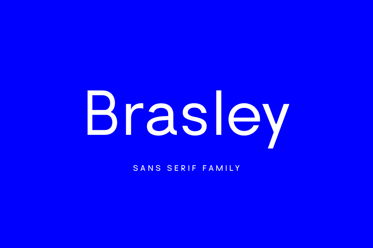 Brasley: a geometric sans family