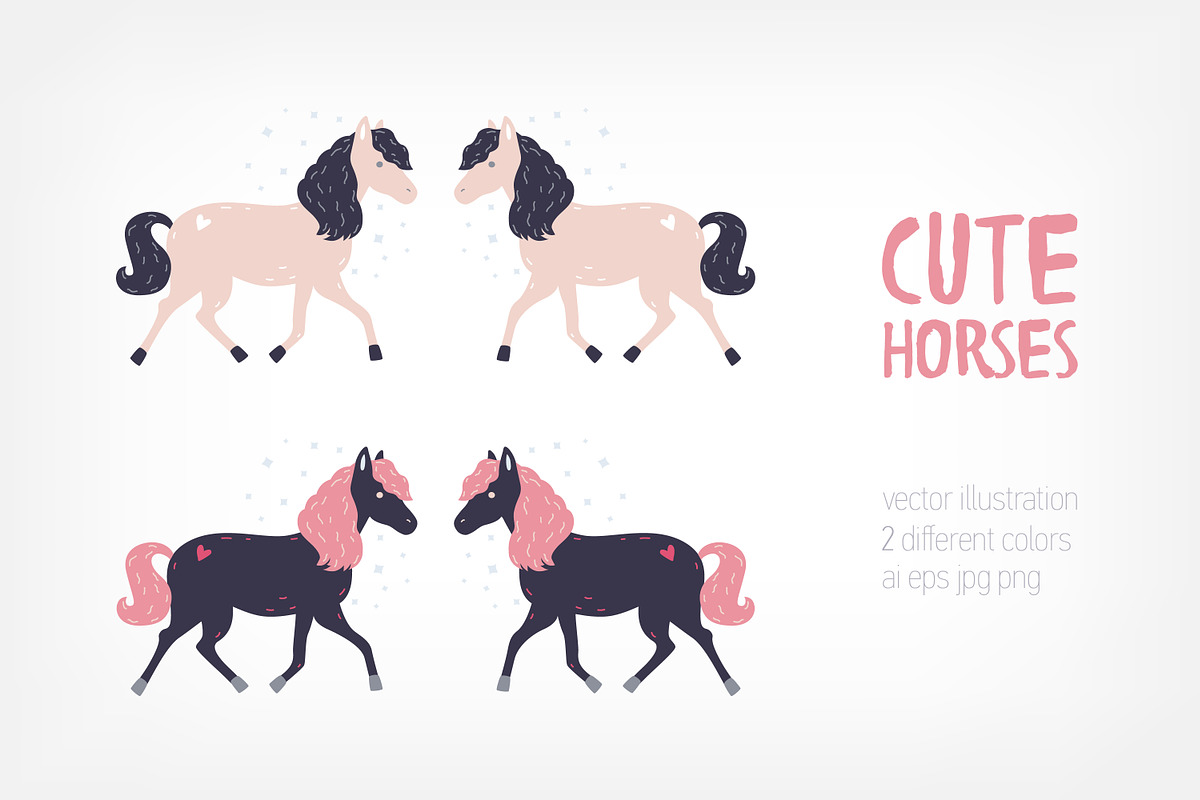 Little pink horse, an Animal Illustration by Good Studio (Photo 1 of 4)