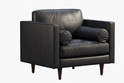 Briar Leather Chair brown and black, a Furniture 3D Model by 3dmitruk (Thumbnail 12 of 24)