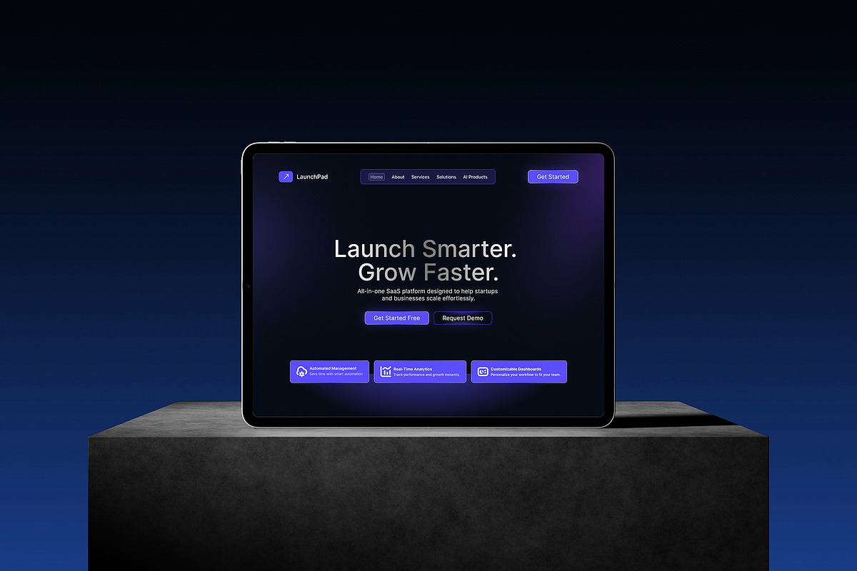 Modern SaaS Landing Page UI Kit