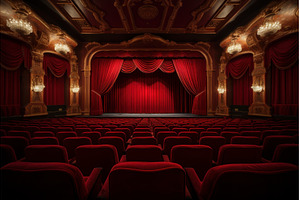 Dramatic Film movie red velvet, an Architecture Photo by Ylivdesign