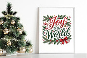 Joy to the World Christmas PNG, a Seasonal Illustration by DreamPrint404 (Thumbnail 5 of 6)