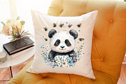 Cute Spring Panda Clipart, an Illustration by Sublimation Artist (Thumbnail 6 of 6)