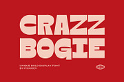 Crazy Bogie - Bold Display Typeface, a Sans Serif Font by Imoodev (Thumbnail 1 of 5)