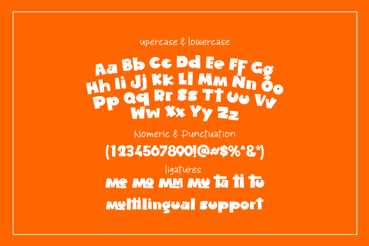 Muter Kido - Display Cute fonts, a Sans Serif Font by Joko Setiono (Photo 8 of 11)