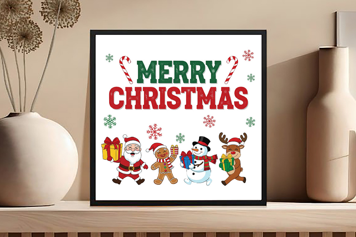 Merry Christmas PNG, an Illustration by Black Bird Studio (Photo 4 of 4)