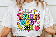 Teacher Mode On Sublimation PNG, a Seasonal Illustration by Canvas Craft (Thumbnail 3 of 5)