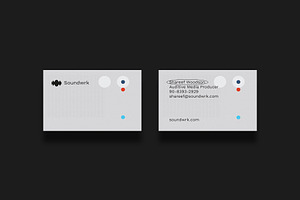Business cards template: Soundwrk