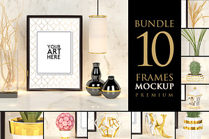 Bundle 10 frames - Mockup Premium