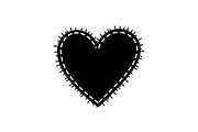 Stitched Heart Silhouette Vector Bun, an Illustration by Designs_River (Thumbnail 22 of 41)