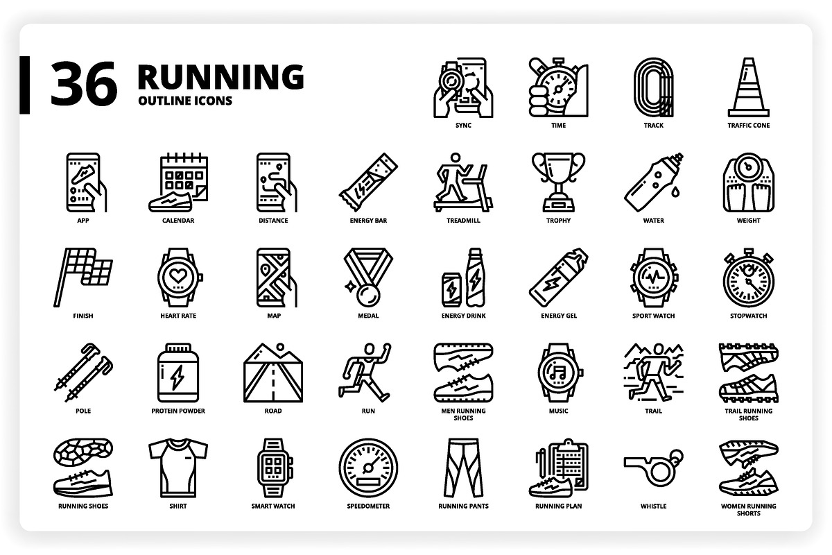 3,600 Icons x3 Styles, an Outline Icon by monkik (Photo 242 of 299)