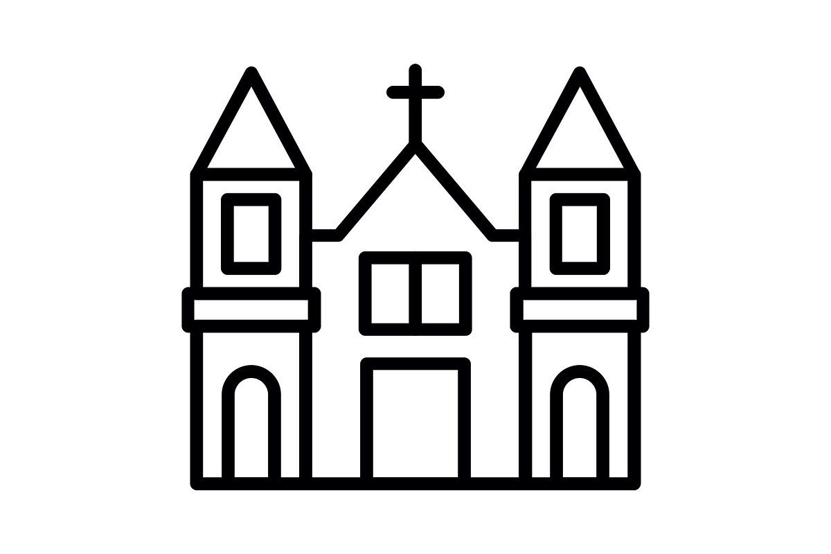 Catholic Line Icon, an Icon by Pexelpy (Photo 1 of 2)
