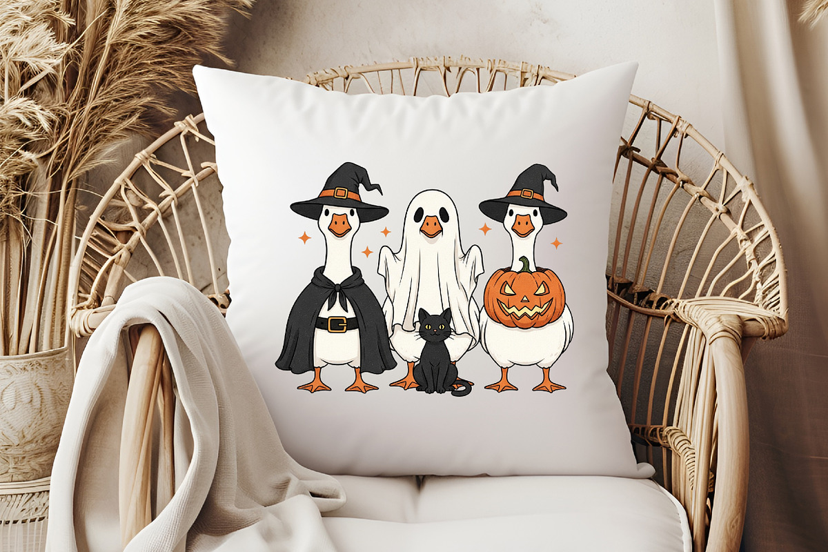 Halloween Goose PNG, Boo Ghost Goose, an Illustration by Libby Wishes (Photo 6 of 6)