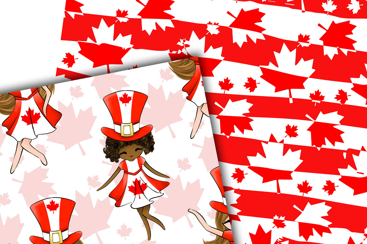 Canada day patterns, a Pattern Graphic by DarinaDigital (Photo 4 of 6)