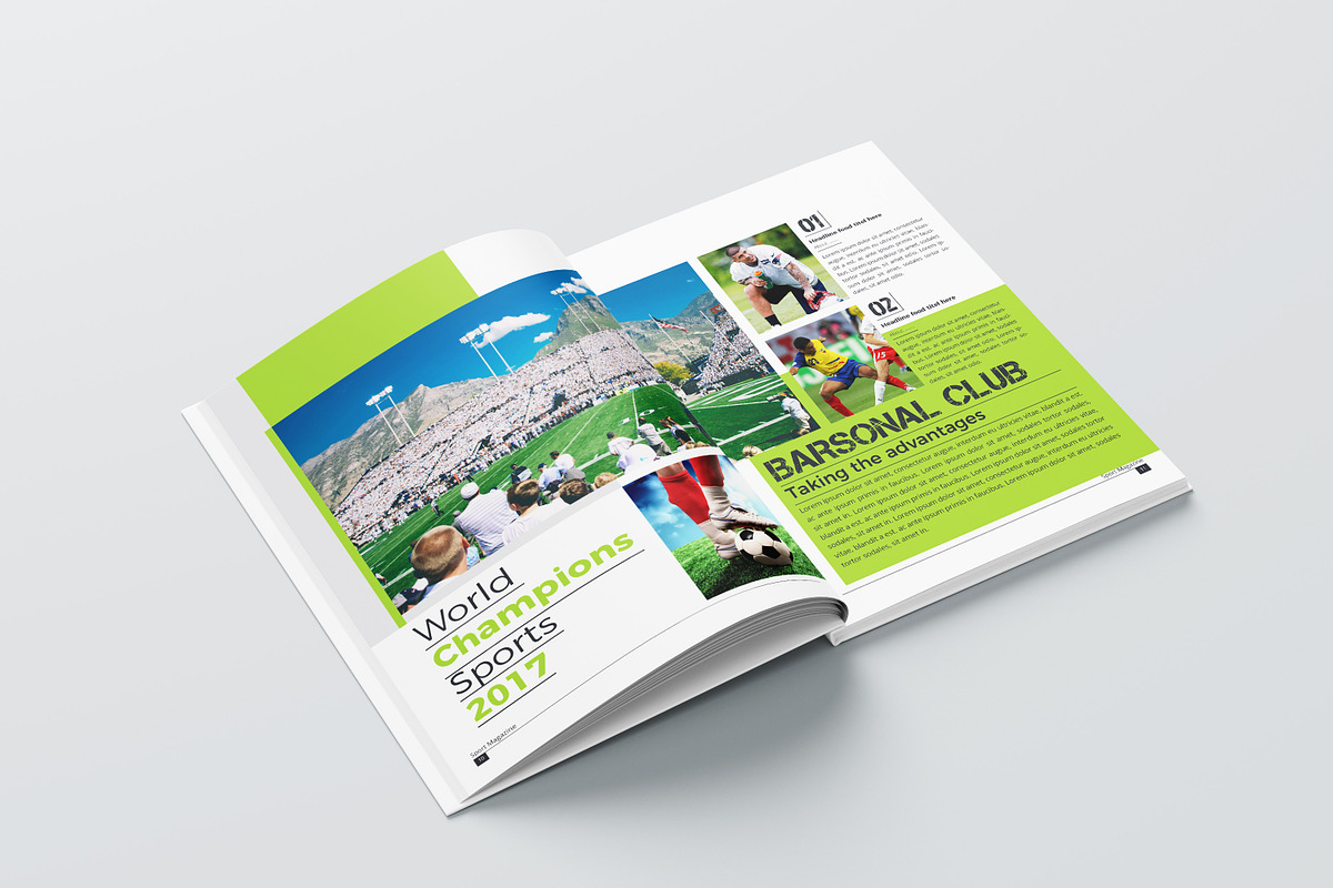 Sport Magazine Template, a Magazine Template by obidullah_01 (Photo 6 of 9)