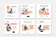 Modern Yoga Social Media Templates, a Social Media Template by Filip Studio (Thumbnail 1 of 2)