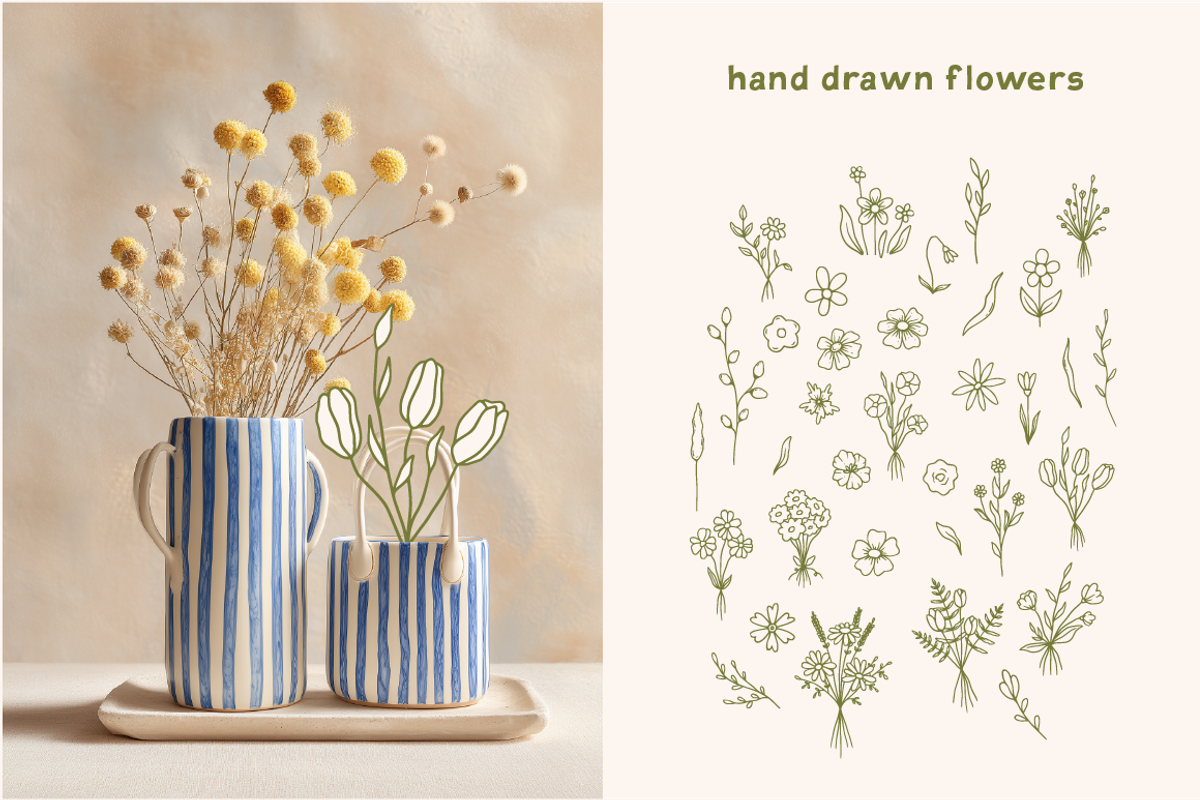 Whimsy Spring & Easter Doodle Set, a Seasonal Illustration by soboleva alya (Photo 10 of 15)