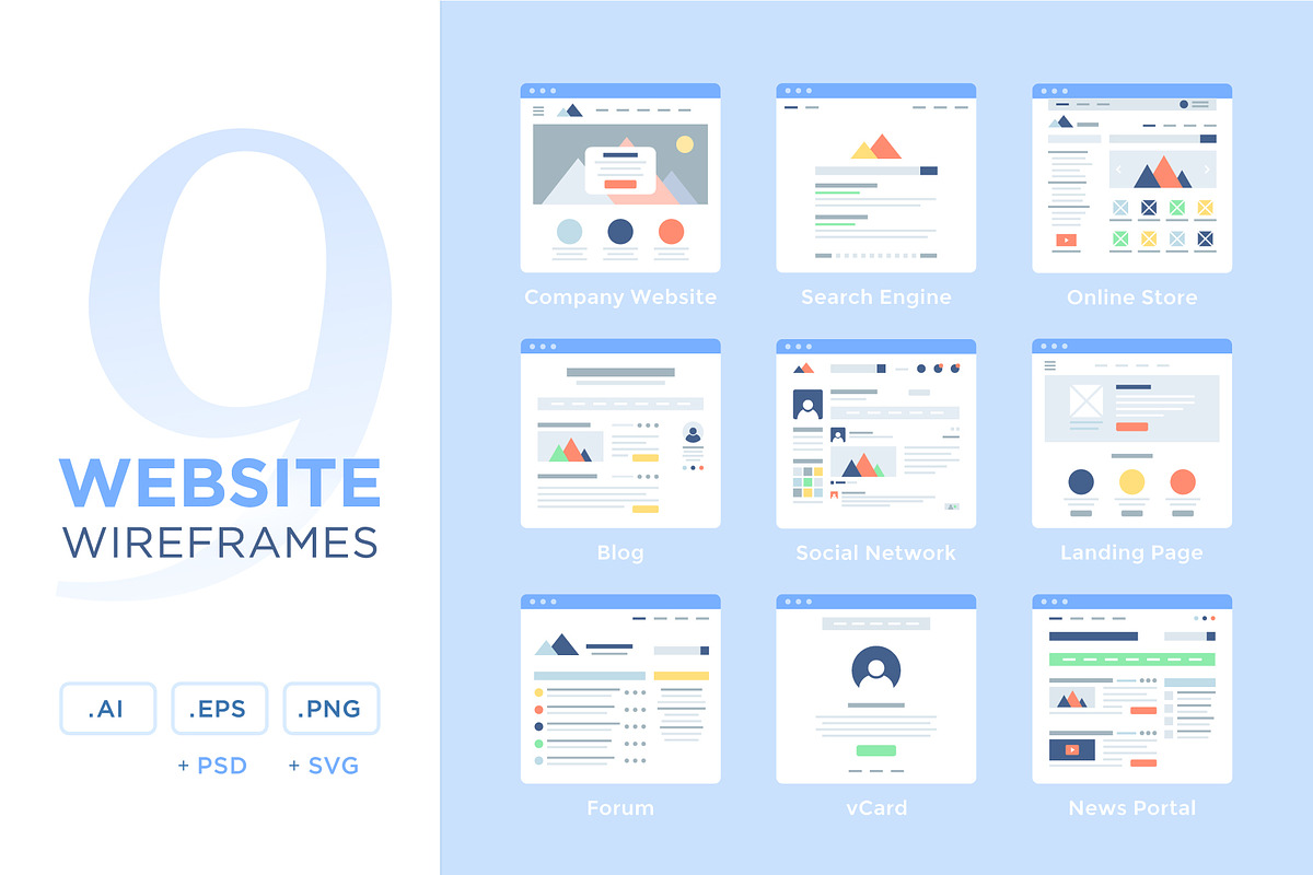 Website Wireframes, a Wireframe Template by filborg