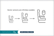 Minimal fly icons, an Outline Icon by Picture Window (Thumbnail 4 of 5)