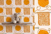 Knitting & Crochet clipart patterns, a Work Illustration by Carpet Tapete Pretzel (Thumbnail 8 of 13)