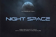 Night Space Aerospace Font, a Font by Ryan Prasetya
