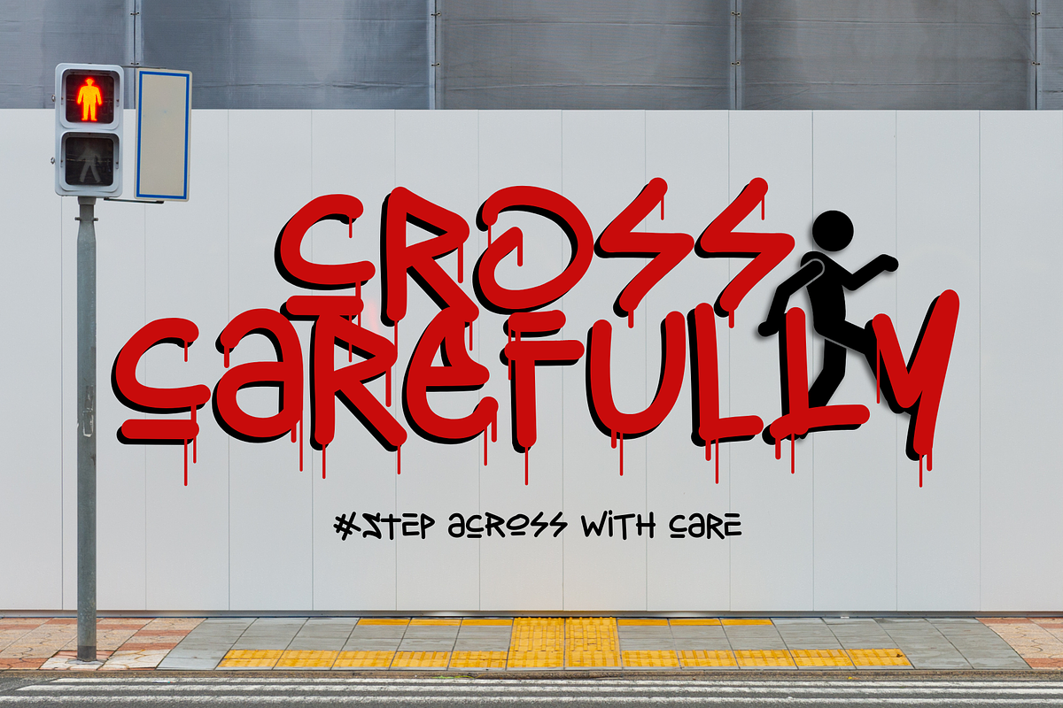 Skater Street - Graffity Font, a Handwritten Font by Sronstudio (Photo 5 of 15)