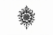 Floral Circle Decorative Art, an Illustration by yasushie (Thumbnail 7 of 9)