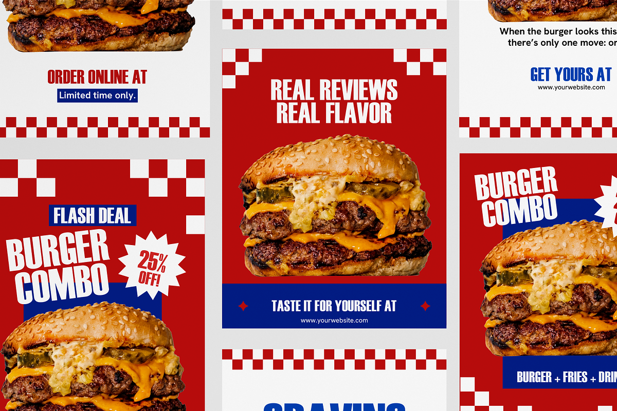 Modern Food Social Media Template, a Social Media Template by GAZINEOGRAPHIC (Photo 2 of 4)