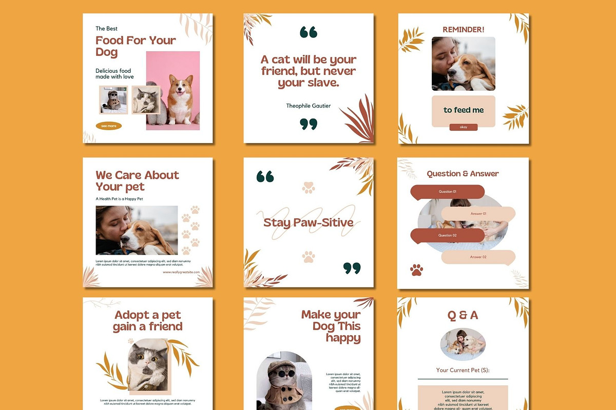 Pet Shop Social Media Post Canva, a Social Media Template by BoontenStudio (Photo 5 of 7)