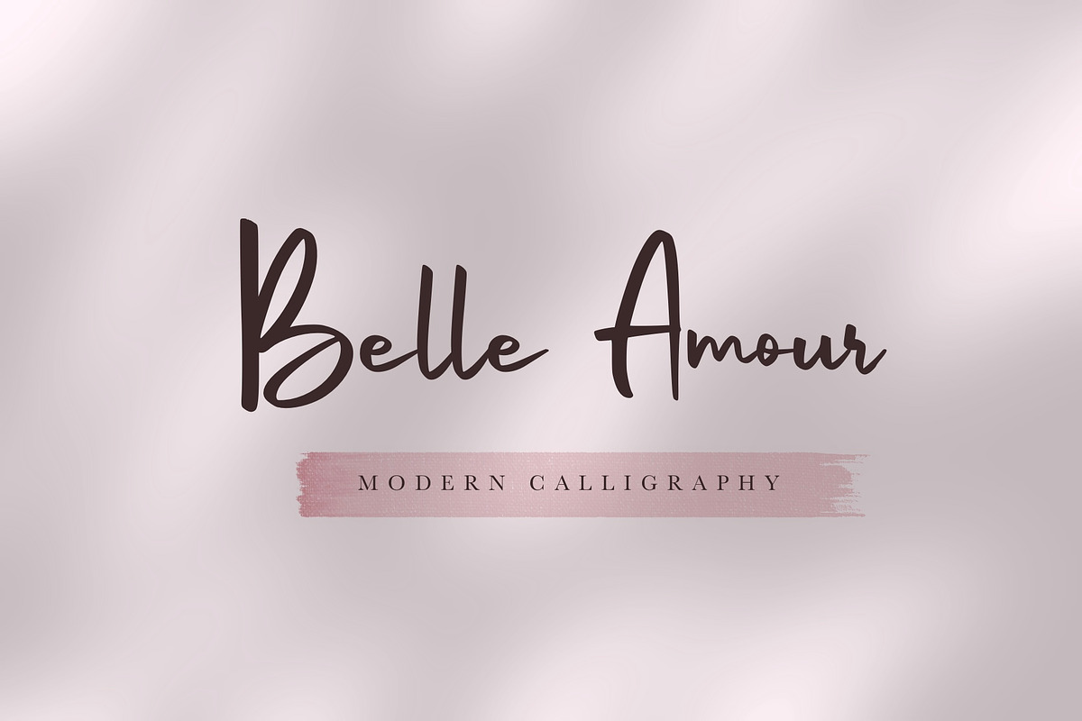 Belle Amour - Modern Calligraphy, a Script Font by Craft Supply Co. (Photo 1 of 9)
