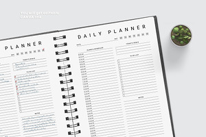 Canva Daily Planner Template