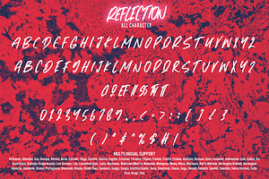 Reflection - Handbrushed Font