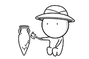 Icons about archeology and excavatio, an Icon by JK comics (Thumbnail 3 of 5)