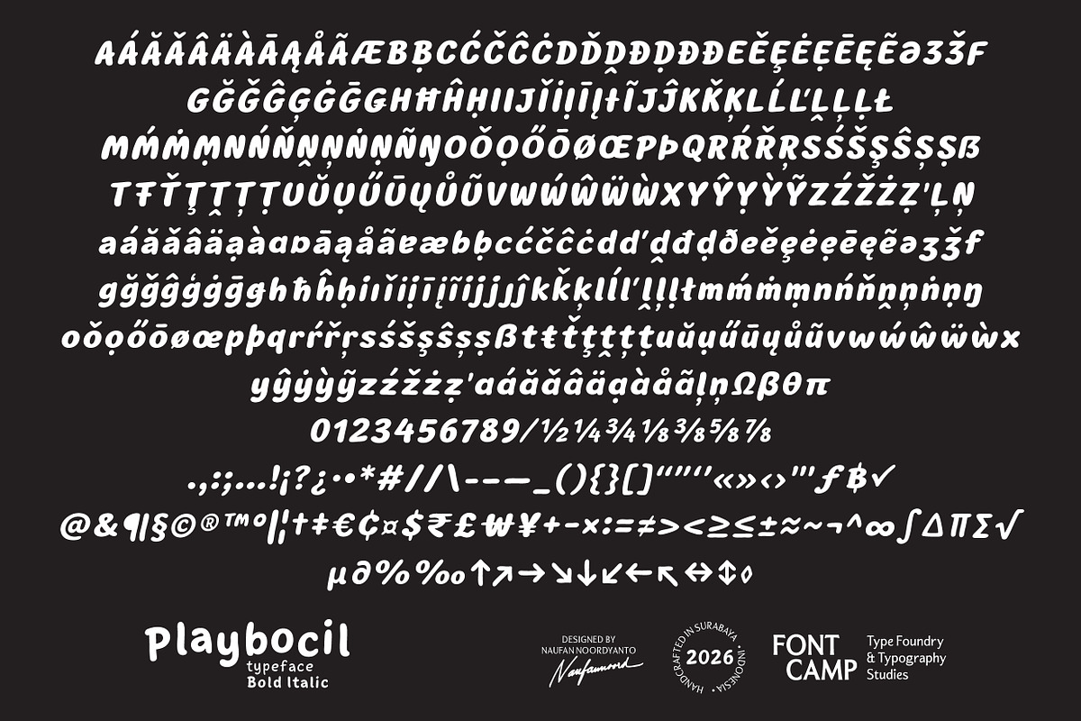 Playbocil Font, a Handwritten Font by Fontcamp Type Foundry (Photo 11 of 16)