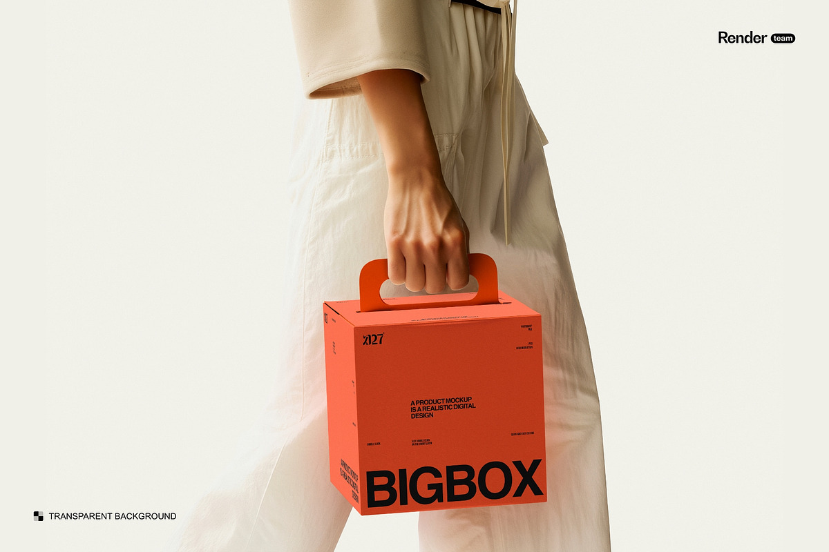 Paper Box Mockup Set, a Packaging Mockup by Renderteam (Photo 5 of 11)