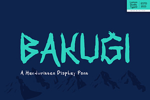 Bakugi - Handwritten Display