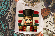 Vintage Stripes Nutcracker Xmas PNG, a Seasonal Illustration by Libby Wishes (Thumbnail 4 of 4)