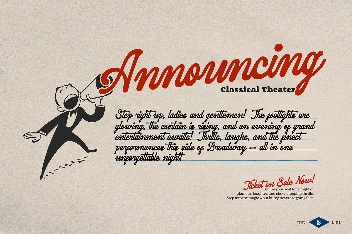 Replica Village Vintage Script Font, a Font by Denustudios (Photo 4 of 12)