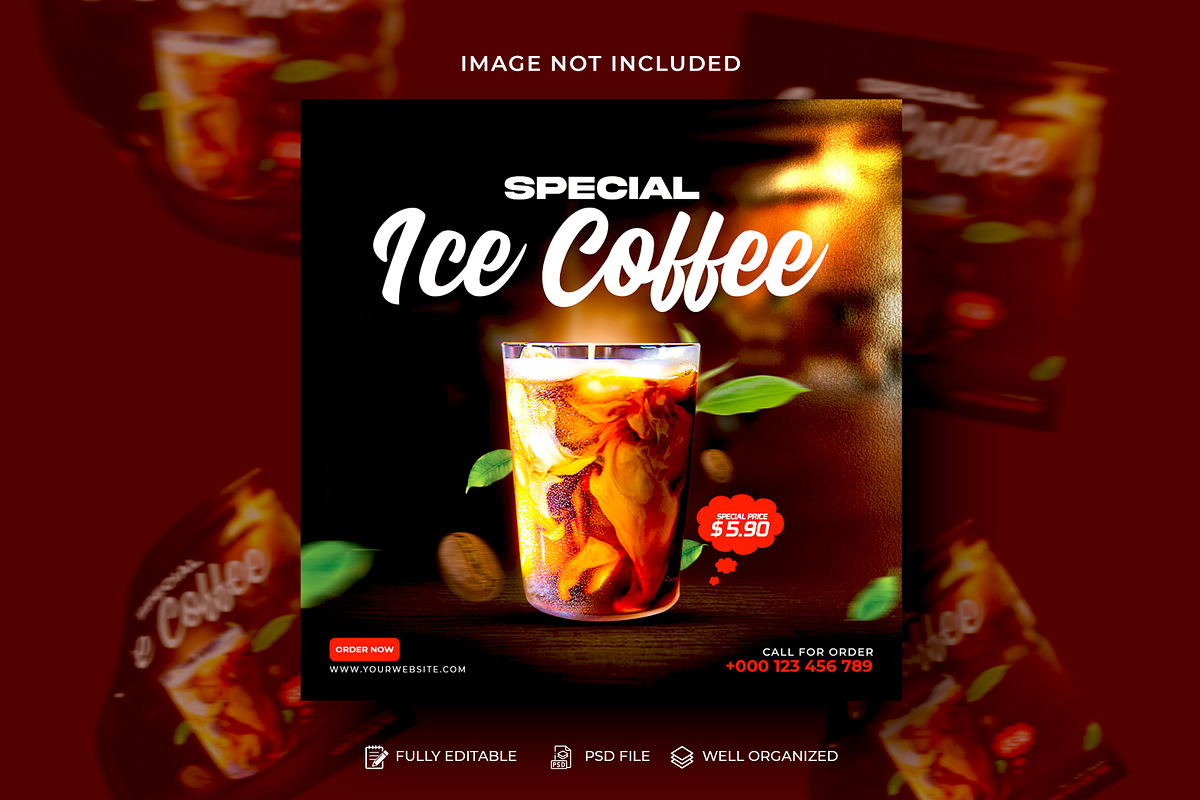 Food Social Media Post Design Bundle, a Social Media Template by Design Fly (Photo 15 of 16)