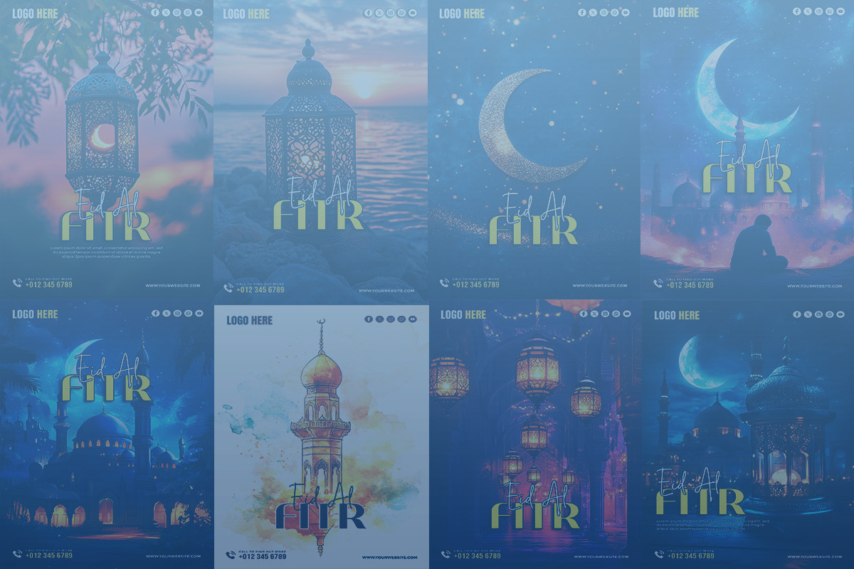 Eid al-Fitr Social Media Banner Post, a Social Media Template by gstudiovect21 (Photo 2 of 3)