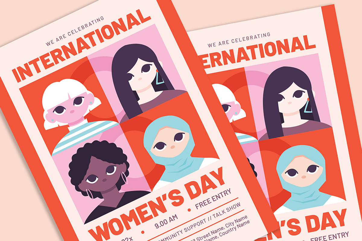 Women's Day Celebration Flyer, a Flyer Template by Gumico Studio. (Photo 2 of 3)