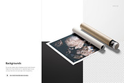 Rolled Canvas Print Mockup Set v.2, a Product Mockup by creatsy5 (Thumbnail 12 of 14)