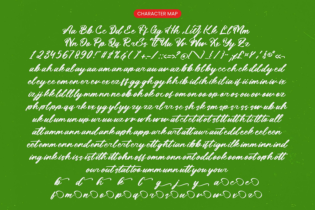 Barlind Unther Bold Calligraphy, a Script Font by Letterena Studios Script (Photo 10 of 10)