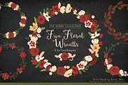 Christmas Floral Wreaths & Bunches, an Illustration by Amanda Ilkov (Thumbnail 2 of 4)