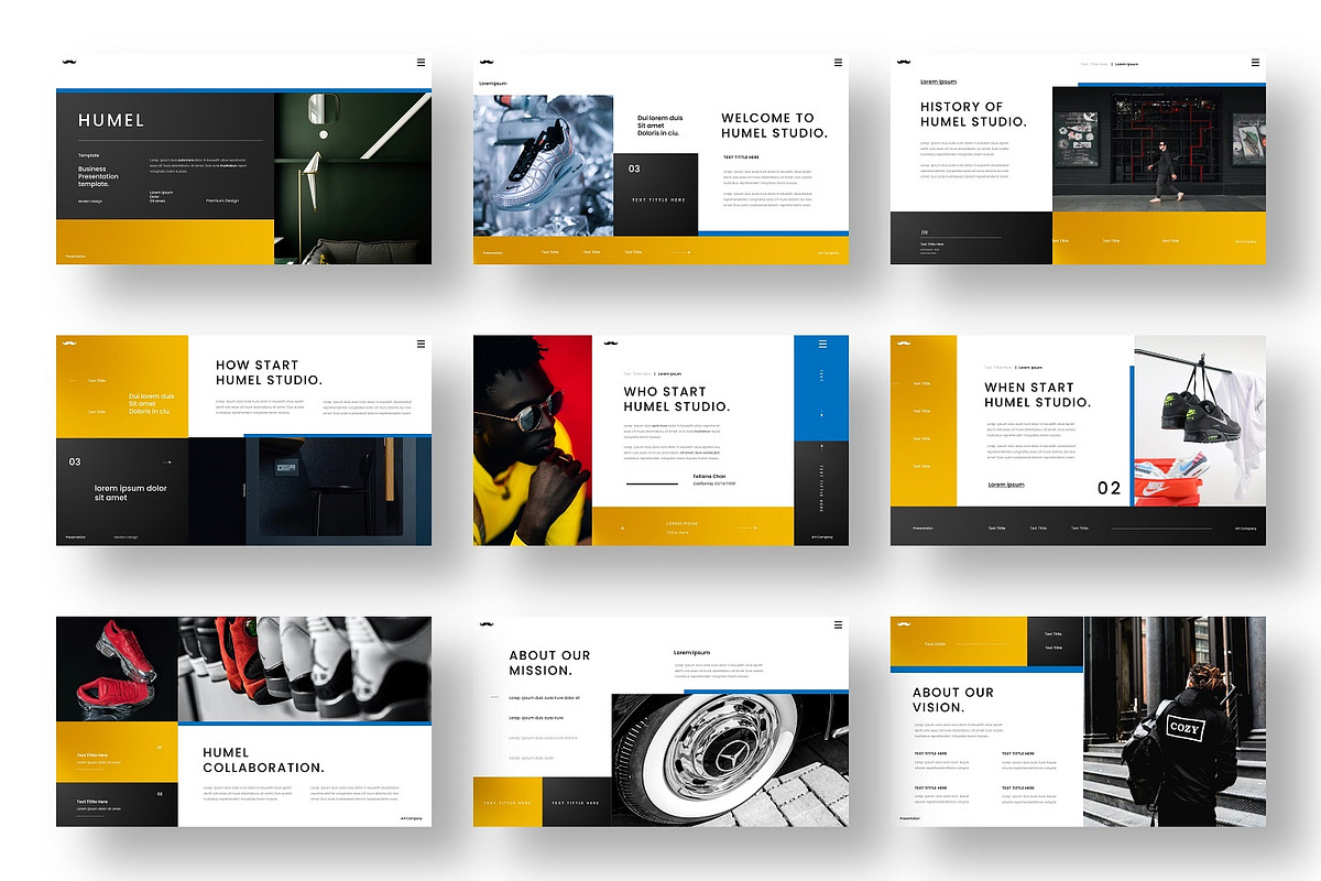 Humel - Business PowerPoint Template, a Presentation Template by Dens Creative Studio (Photo 2 of 6)