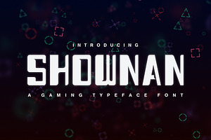 Shownan - All Caps Game Typeface