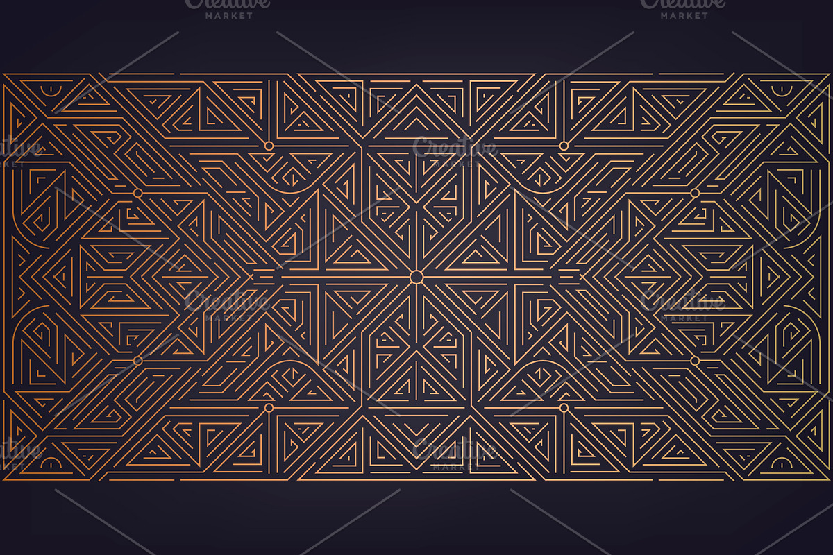 Art Deco Geometric Backgrounds, a Pattern Graphic by Marylia (Photo 10 of 12)